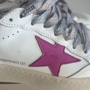 Authentic Golden Goose White Sneakers with with shoe laces. NWT. Never Worn.